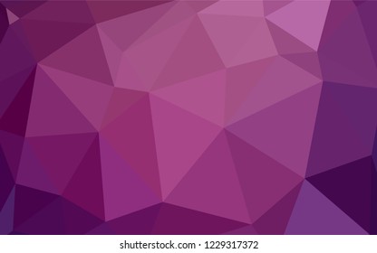 Light Pink vector polygon abstract background. Colorful abstract illustration with triangles. Polygonal design for your web site.