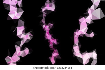 Light Pink vector polygon abstract background. A completely new color illustration in a vague style. Brand new style for your business design.