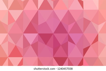 Light Pink vector polygon abstract background. Creative geometric illustration in Origami style with gradient. Brand new style for your business design.