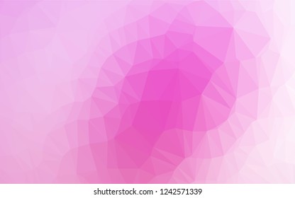 Light Pink vector polygon abstract background. Shining colored illustration in a Brand new style. A completely new template for your business design.