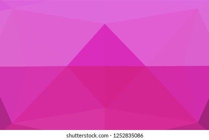 Light Pink vector polygon abstract layout. A vague abstract illustration with gradient. A completely new template for your business design.