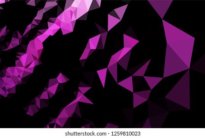 Light Pink vector polygon abstract backdrop. Glitter abstract illustration with an elegant design. A new texture for your design.