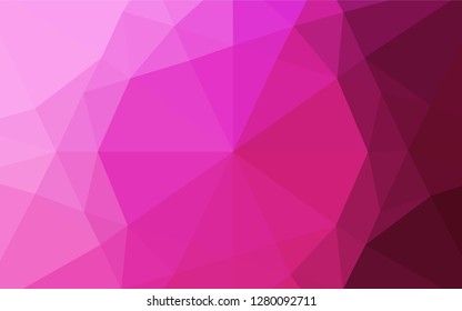 Light Pink vector polygon abstract backdrop. Shining colored illustration in a Brand new style. Brand new style for your business design.