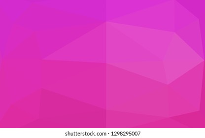 Light Pink vector polygon abstract backdrop. A vague abstract illustration with gradient. Completely new design for your business.