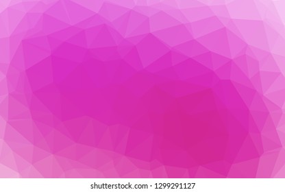 Light Pink vector polygon abstract layout. Creative illustration in halftone style with gradient. Brand new style for your business design.