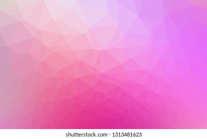 Light Pink vector polygon abstract background. A sample with polygonal shapes. Polygonal design for your web site.