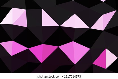 Light Pink vector polygon abstract background. A sample with polygonal shapes. New texture for your design.
