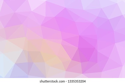 Light Pink vector polygon abstract background. A sample with polygonal shapes. New texture for your design.