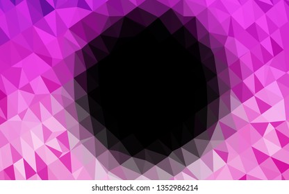 Light Pink vector polygon abstract backdrop. An elegant bright illustration with gradient. Brand new design for your business.
