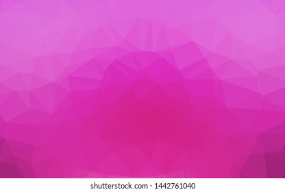 Light Pink vector polygon abstract background. Creative illustration in halftone style with gradient. Completely new design for your business.
