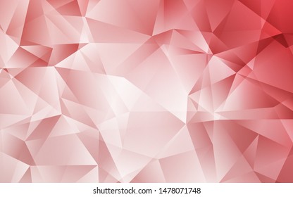 Light Pink vector polygon abstract layout. Polygonal abstract illustration with gradient. Brand new design for your business.
