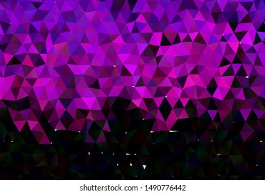 Light Pink vector polygon abstract layout. An elegant bright illustration with gradient. Template for a cell phone background.