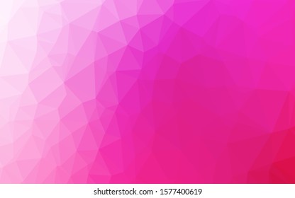 Light Pink vector polygon abstract layout. A sample with polygonal shapes. Completely new design for your business.