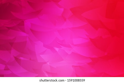 Light Pink vector polygon abstract layout. Shining polygonal illustration, which consist of triangles. A completely new design for your leaflet.