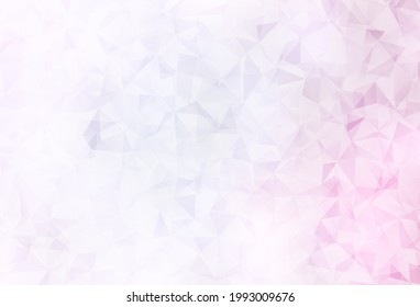 Light Pink vector polygon abstract backdrop. Colorful illustration in polygonal style with gradient. Pattern for a brand book's backdrop.