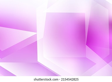 Hellrosa Vektorpolygon abstrakte Hintergrund. Kreative Illustration im Halbfinalstil mit Dreiecken. Polygonal Design für Ihre Website.