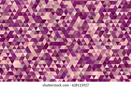 Light Pink vector polygon abstract pattern. Glitter abstract illustration with an elegant design. The template can be used as a background for cell phones.