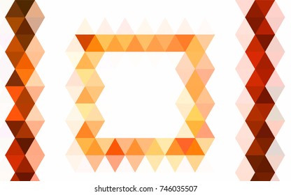 Light Pink vector polygon abstract template. Colorful illustration in abstract style with gradient. A completely new design for your business.