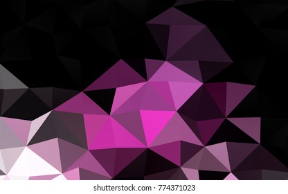 Light Pink vector polygon abstract background. Colorful illustration in abstract style with gradient. The completely new template can be used for your brand book.