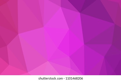 Light Pink vector polygonal background. Colorful illustration in abstract style with triangles. New template for your brand book.