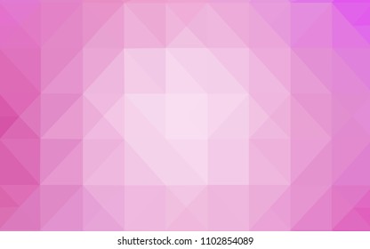 Light Pink vector polygonal background. Colorful abstract illustration with triangles. Polygonal design for your web site.
