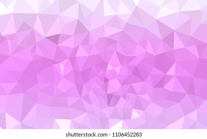 Light Pink vector polygonal background. Elegant bright polygonal illustration with gradient. Completely new template for your banner.