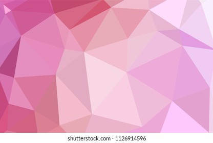 Light Pink vector polygonal background. Polygonal abstract illustration with gradient. Polygonal design for your web site.
