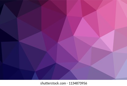 Light Pink vector polygonal background. Polygonal abstract illustration with gradient. Completely new template for your banner.