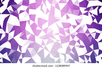 Light Pink vector polygonal background. Shining colorful illustration with triangles. Textured pattern for your backgrounds.