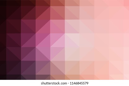 Light Pink vector polygonal background. Colorful abstract illustration with triangles. Pattern for a brand book's backdrop.
