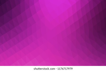 Light Pink vector polygonal background. Brand new colored illustration in blurry style with gradient. A completely new template for your business design.
