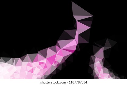 Light Pink vector polygonal background. A sample with polygonal shapes. Brand new design for your business.