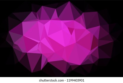 Light Pink vector polygonal background. Creative geometric illustration in Origami style with gradient. The completely new template can be used for your brand book.