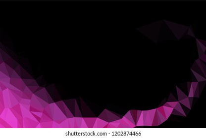 Light Pink vector polygonal background. Glitter abstract illustration with an elegant design. The textured pattern can be used for background.