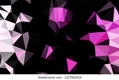 Light Pink vector polygonal background. A sample with polygonal shapes. A completely new design for your business.