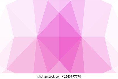 Light Pink vector polygonal background. A sample with polygonal shapes. The template can be used as a background for cell phones.