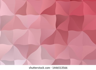 Light Pink vector polygonal background. Creative illustration in halftone style with triangles. Textured pattern for your backgrounds.