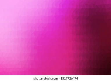 Light Pink vector polygonal background. Geometric illustration in Origami style with gradient. Textured pattern for background.