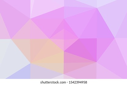 Light Pink vector polygonal background. Modern geometrical abstract illustration with gradient. Brand new design for your business.