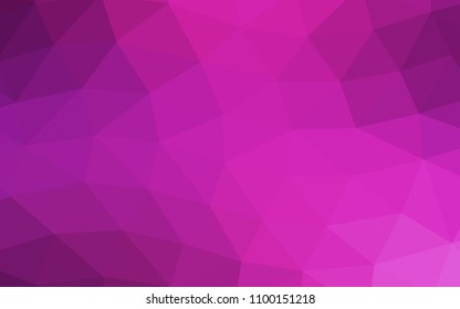 Light Pink vector polygonal polygonal. Creative illustration in halftone style with gradient. A completely new design for your business.