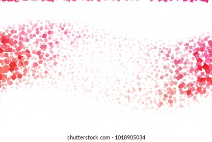 Light Pink vector polygonal illustration consisting of rectangles. Rectangular design for your business. Creative geometric background in origami style with gradient.