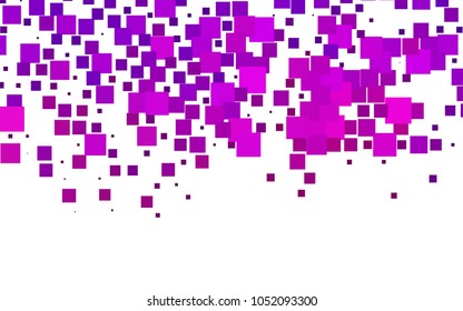 Light Pink vector polygonal illustration, which consist of rectangles. Rectangular pattern for your business design. Geometric background in Origami style with gradient. 
