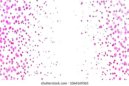 Light Pink vector polygonal illustration, which consist of rectangles. Rectangular pattern for your business design. Geometric background in Origami style with gradient. 
