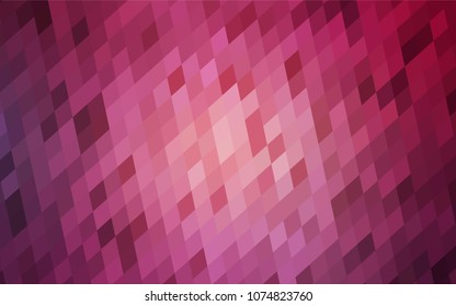 Light Pink vector polygonal illustration, which consist of rectangles. Rectangular pattern for your business design. Geometric background in Origami style with gradient. 