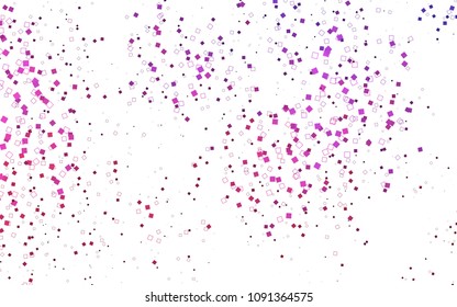 Light Pink vector polygonal illustration consisting of rectangles. Rectangular design for your business. Creative geometric background in origami style with gradient.