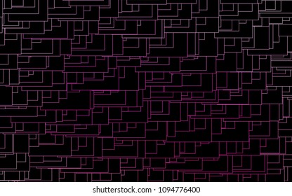 Light Pink vector polygonal illustration, which consist of rectangles. Rectangular pattern for your business design. Geometric background in Origami style with gradient. 