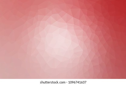 Light Pink vector polygonal illustration, which consist of triangles. Triangular design for your business. Creative geometric background in Origami style with gradient