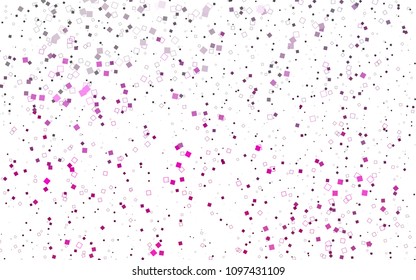 Light Pink vector polygonal illustration consisting of rectangles. Rectangular design for your business. Creative geometric background in origami style with gradient.