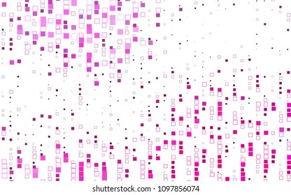 Light Pink vector polygonal illustration, which consist of rectangles. Rectangular pattern for your business design. Geometric background in Origami style with gradient. 