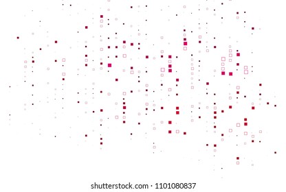 Light Pink vector polygonal illustration, which consist of rectangles. Rectangular pattern for your business design. Geometric background in Origami style with gradient. 